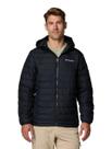 Jaqueta Columbia Masculina Powder Lite II com Capuz Preta Jaqueta Columbia Masculina Powder Lite II com Capuz Preta