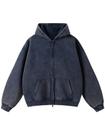 Jaqueta com capuz Arssm Oversize Zip Up Fleece vintage para homens