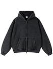 Jaqueta com capuz Arssm Oversize Zip Up Fleece vintage para homens