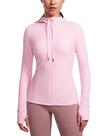 Jaqueta com Capuz CRZ YOGA Butterluxe com Zíper Completo Rosa M