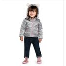 jaqueta com capuz feminina infantil