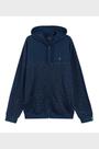 Jaqueta com Capuz Moletom Moline Felpa Diametro Azul Masculina