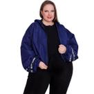 Jaqueta Corta Vento Esportivo Feminino Plus Size
