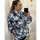 Jaqueta Corta Vento Estampada com Bolsos P ao G - Aquarela