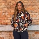 Jaqueta Corta Vento Estampada com Bolsos P ao G - Onça Marrom