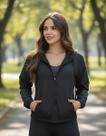 Jaqueta Corta Vento Feminina Leve Capuz Bolso Ziper Fitness Academia Treino Jaqueta Corta Vento Feminina Leve Capuz Bolso Ziper Fitness Academia Treino