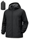 Jaqueta Corta-Vento Impermeável Masculina UIQUR Leve Preta Jaqueta Corta-Vento Impermeável Masculina UIQUR Leve Preta