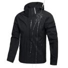 Jaqueta Corta-vento Masculina Com Capuz, À Prova D'água, Com Zíper Completo, Leve, Softshell, Para Jaqueta Corta-vento Masculina Com Capuz, À Prova D'água, Com Zíper Completo, Leve, Softshell, Para