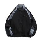 Jaqueta Corta-Vento Masculina Hip Hop Com Patchwork E Blocos De Cores, Estilo Colegial, Primavera