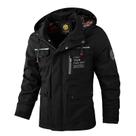 Jaqueta Corta-Vento Masculina plus Size Impermeável Com Capuz, Casaco De Inverno Casual Soft Shell,