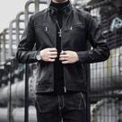 Jaqueta Couro Masculina Elegante Moderna Resistente