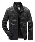 Jaqueta Couro masculina moderna resistente marrom