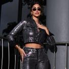 Jaqueta Cropped Com Foil Feminina Revanche Cómpeta