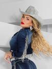 Jaqueta Cropped Franja Premium Pit Bull Jeans 81679