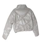 Jaqueta Curta Cropped Puffer Feminina Branca