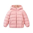 Jaqueta Curta De Seda Branca Com Capuz Para Meninos E Meninas, Parka De Inverno Leve Para Crianças