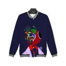 Jaqueta de beisebol contrastante de manga comprida Rainbows Friends Bomber