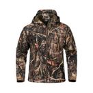 Jaqueta De Caça Masculina Impermeável Em Camuflagem, Casaco Tático Com Capuz Para Atividades Ao Ar