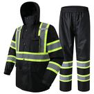 Jaqueta de chuva e calças JKSafety Hi-Vis Reflective Waterproof Jaqueta de chuva e calças JKSafety Hi-Vis Reflective Waterproof