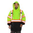 Jaqueta de chuva FATONE Hi Vis Waterproof Class 3 para homens amarela Jaqueta de chuva FATONE Hi Vis Waterproof Class 3 para homens amarela