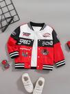 Jaqueta De Corrida De Motocicleta Em Patchwork Vermelho, Branco E Preto, Moda Masculina Para Jaqueta De Corrida De Motocicleta Em Patchwork Vermelho, Branco E Preto, Moda Masculina Para