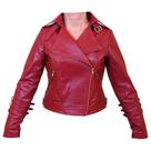 Jaqueta de Couro Feminina Biker SV4000 - Vermelho