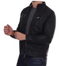 Jaqueta De Couro Masculina Resistente Slim Todos Os Tamanhos