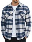 Jaqueta de flanela MAGNIVIT xadrez de algodão escovado masculina azul XL Jaqueta de flanela MAGNIVIT xadrez de algodão escovado masculina azul XL