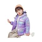 Jaqueta De Inverno Com Capuz Para Meninas E Meninos, Leve E Quente, Casacos Coloridos Para Crianças