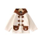 Jaqueta de lã bordada com ursinho de pelúcia casual fofo para meninos de inverno Jaqueta de lã bordada com ursinho de pelúcia casual fofo para meninos de inverno