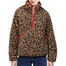 Jaqueta de lã feminina Ainangua, pulôver Sherpa, Leopard S