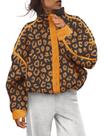 Jaqueta de lã LAMISSCHE Mountain High feminina Coffee Leopard XL