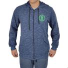 Jaqueta De Moletom Com Ziper Adulto Azul Mescla Yellowl G
