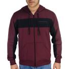 Jaqueta De Moletom Com Ziper Adulto Bordo e Preto Yellowl M