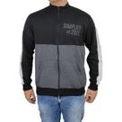 Jaqueta De Moletom Com Ziper Adulto Preto e Cinza Yellowl G
