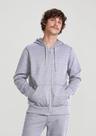 Jaqueta De Moletom Masculina Básica Com Capuz - Cinza M