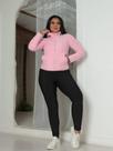 jaqueta de moleton feminino dupla face