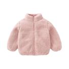 Jaqueta De Pelúcia Infantil Multicolorida Com Zíper, Casaco Casual Macio E Fofo Para Bebês, Meninas Jaqueta De Pelúcia Infantil Multicolorida Com Zíper, Casaco Casual Macio E Fofo Para Bebês, Meninas