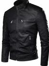 Jaqueta de Pu Masculina Moderna Slim fit premium luxo