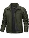 Jaqueta de trabalho TACVASEN Winter Fleece Isolated Duck Canvas Army Green