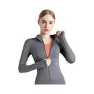 Jaqueta de Treino Feminina Slim Fit (S-3XL) - Manga Comprida para Yoga, Academia e Treino