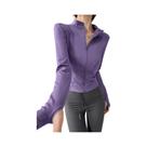 Jaqueta De Yoga Feminina De Secagem Rápida Com Zíper E Manga Longa S-3XL, Top Justo Para Esportes Jaqueta De Yoga Feminina De Secagem Rápida Com Zíper E Manga Longa S-3XL, Top Justo Para Esportes