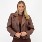 Jaqueta Doce Trama em P.u Feminina Jaqueta Doce Trama em P.u Feminina