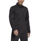 Jaqueta esportiva adidas Warm-up Tricot de 3 listras para homens preta e alta