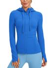 Jaqueta Esportiva CRZ YOGA Butterluxe com Zíper Completo Azul P
