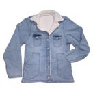 Jaqueta Fem com Bolsos 100% Forrada Jeans Com Elastano Top
