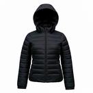 Jaqueta Feminina Bobojaco Puffer Com Capuz Nylon De Frio COR:MARROM ESCUROTAMANHO:P