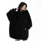 Jaqueta Feminina De Inverno Grossa E Quente Com Capuz, Dupla Camada De Fleece, Pulôver Elegante E