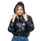 Jaqueta Feminina De material sintético Cropped