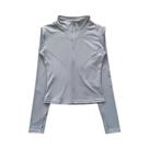 Jaqueta Feminina De Treino De Secagem Rápida Com Elástico, Manga Longa, Zíper Frontal, Yoga, Jaqueta Feminina De Treino De Secagem Rápida Com Elástico, Manga Longa, Zíper Frontal, Yoga,
